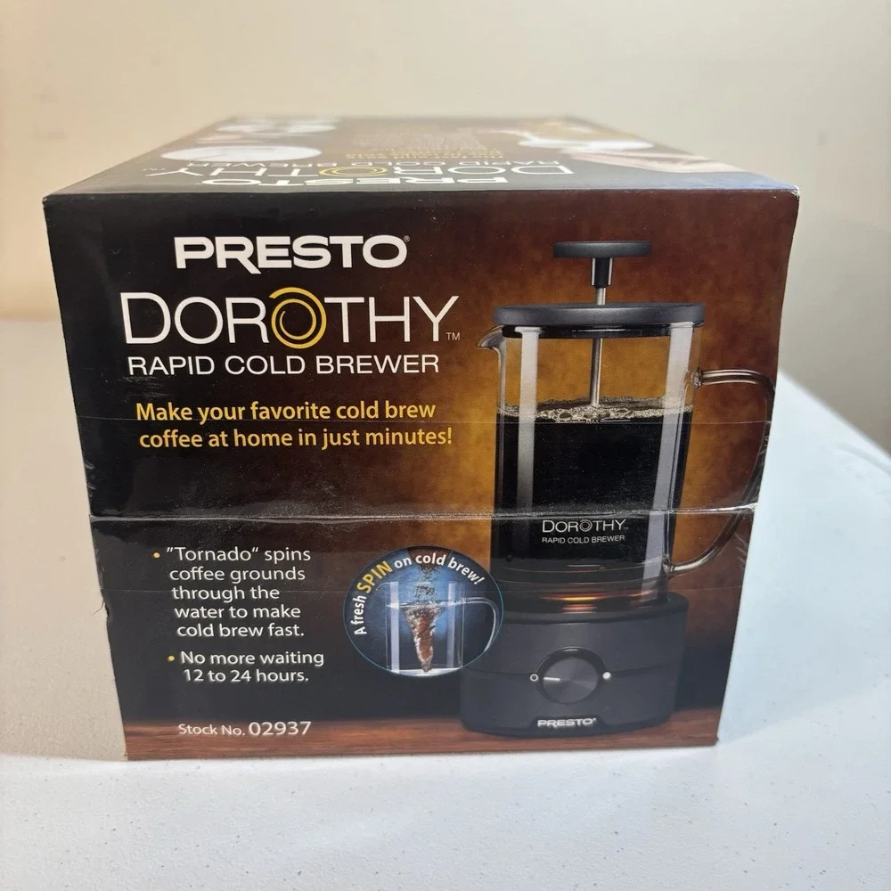 Presto Dorothy Rapid Cold Brewer Brand New in Box Ready for Summer Iced Coffee!